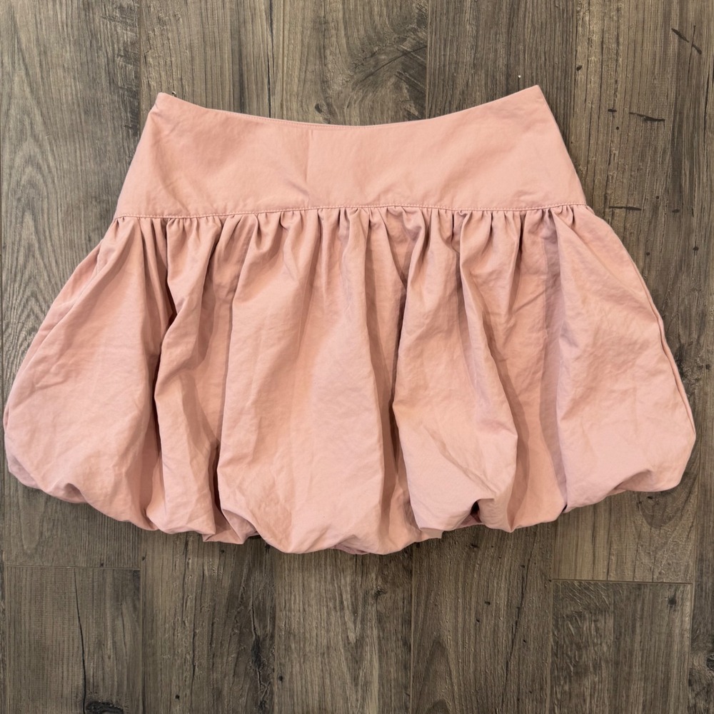 Lulus Pink Bubble Hem Mini Skirt Shorts Size M - Picture 4 of 6
